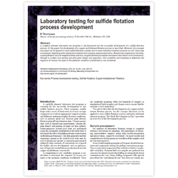 Laboratory Testing for Sulfide Flotation Process Development