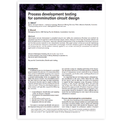 Process Development Testing for Comminution Circuit Design