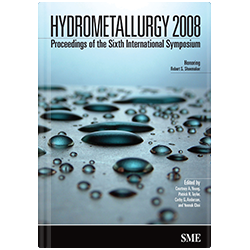 Hydrometallurgy 2008 Proceedings of 6th International Symposium Bundle